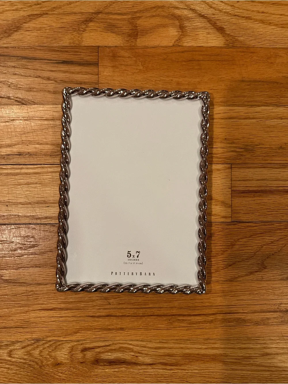 Pottery Barn Twisted Rope Silver 5x7 Frame